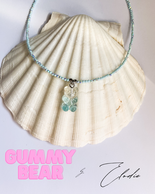 Колие с желирано мече ''Gummy bear blueberry''