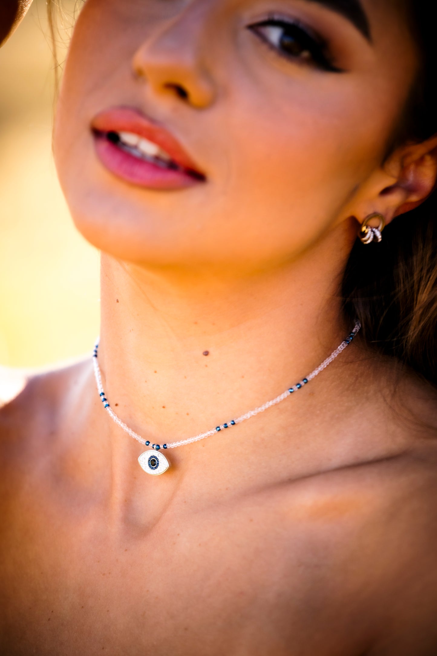 Колие ''Bleu infini'' с висулка око