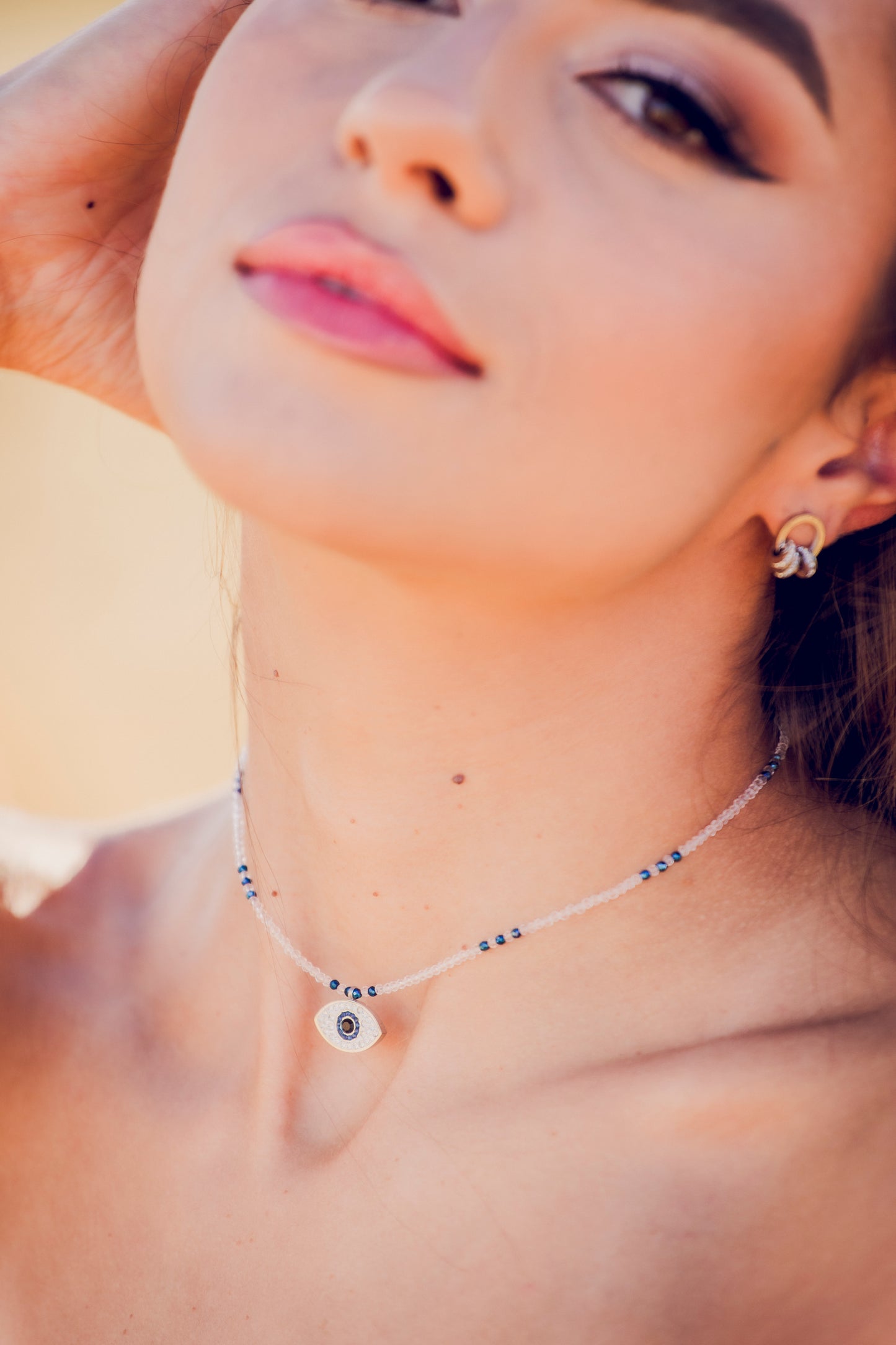 Колие ''Bleu infini'' с висулка око