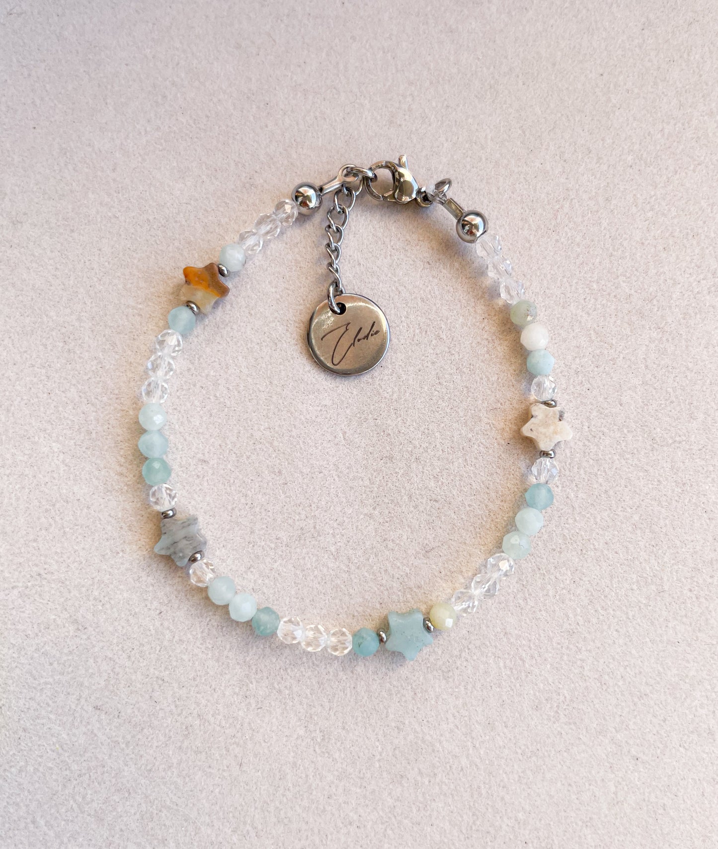 Гривна ”Amazonite” със звезди от амазонит