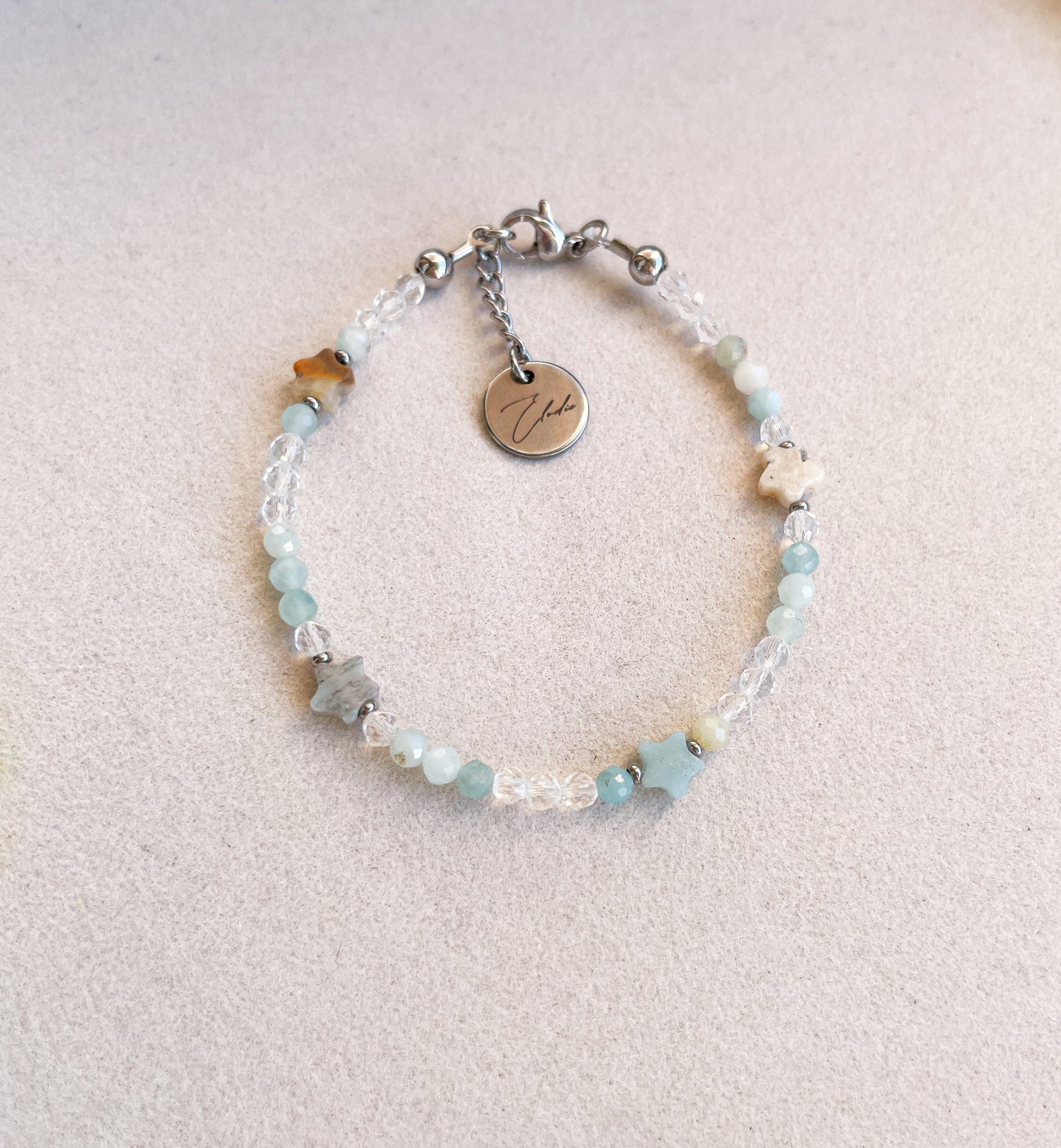 Гривна ”Amazonite” със звезди от амазонит