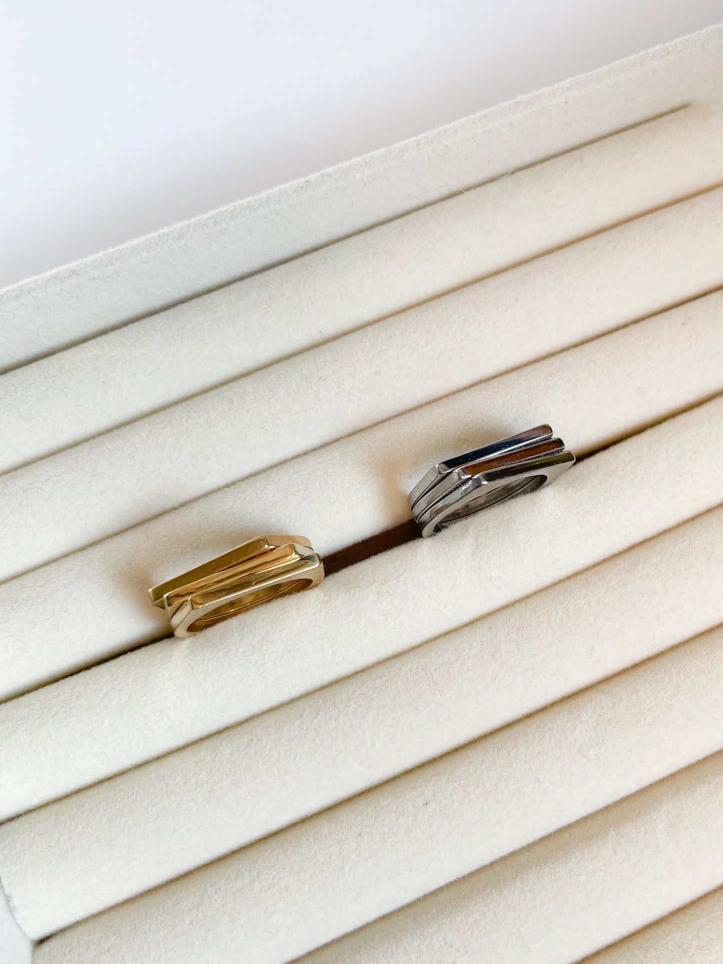 Квадратен пръстен от медицинска стомана 316L