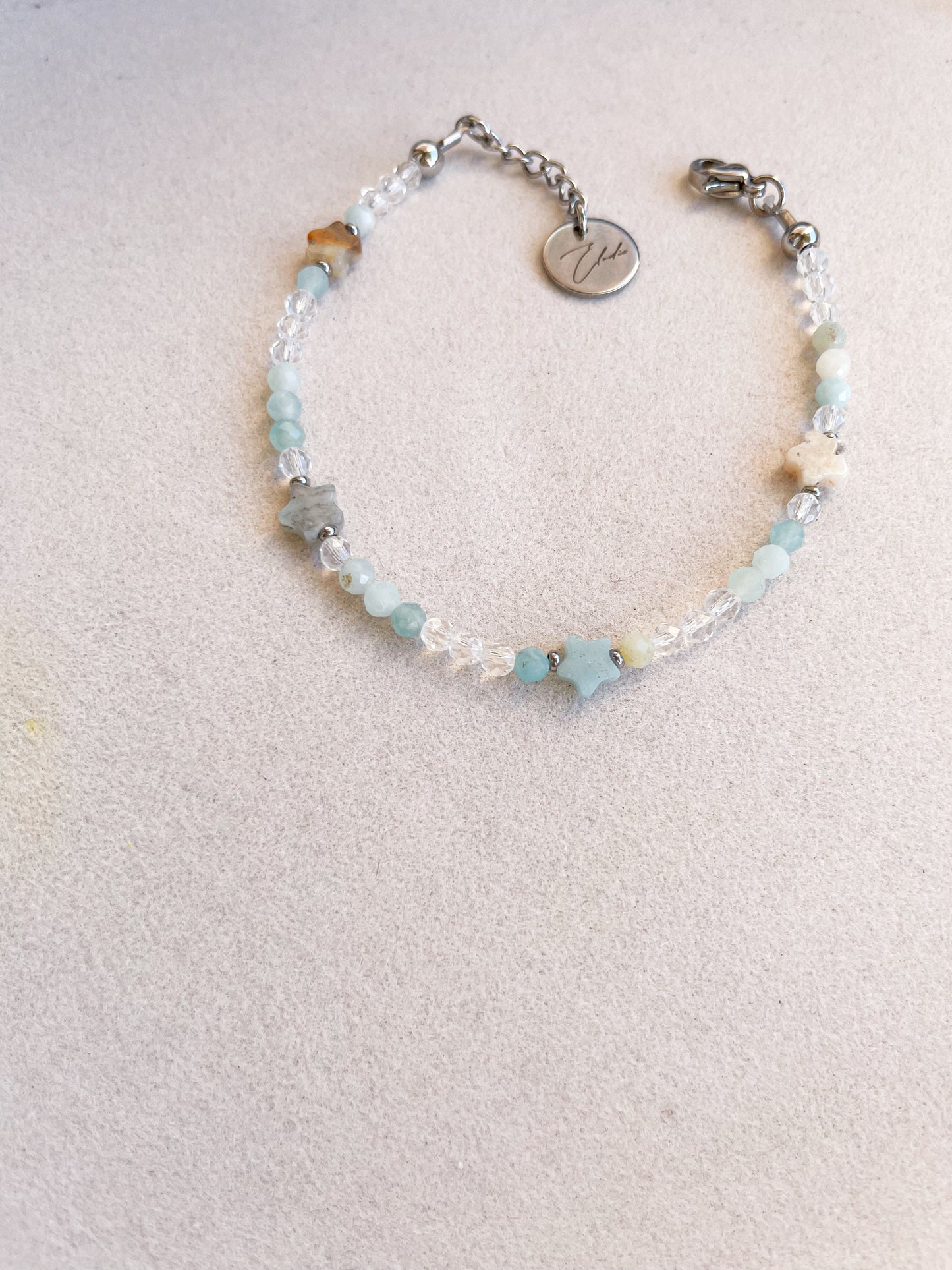 Гривна ”Amazonite” със звезди от амазонит