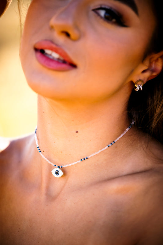 Колие ''Bleu infini'' с висулка око