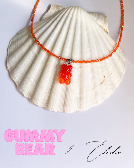 Колие с желирано мече ''Gummy bear blood orange''