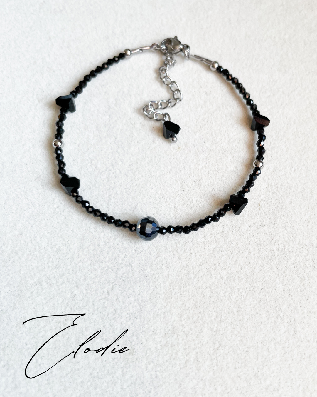 Гривна ''Nuits noires'' с черни кристали