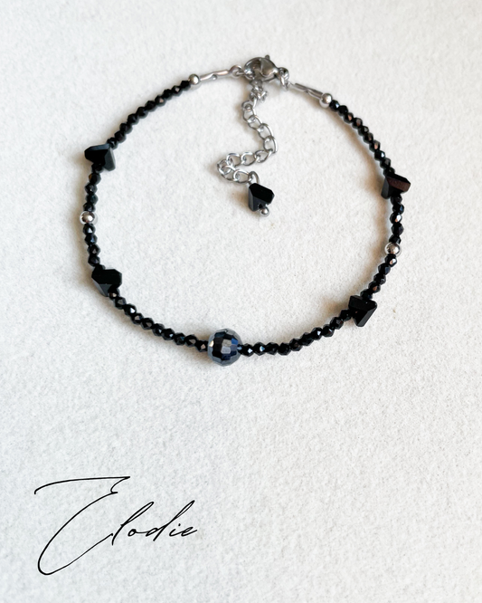 Гривна ''Nuits noires'' с черни кристали