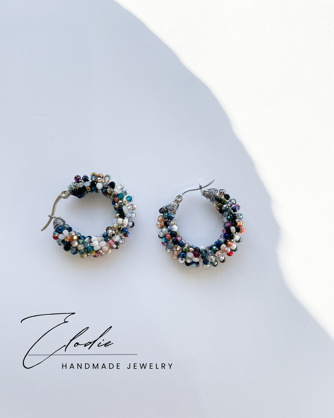 Обеци халки с камъни ''Éclat Unique''