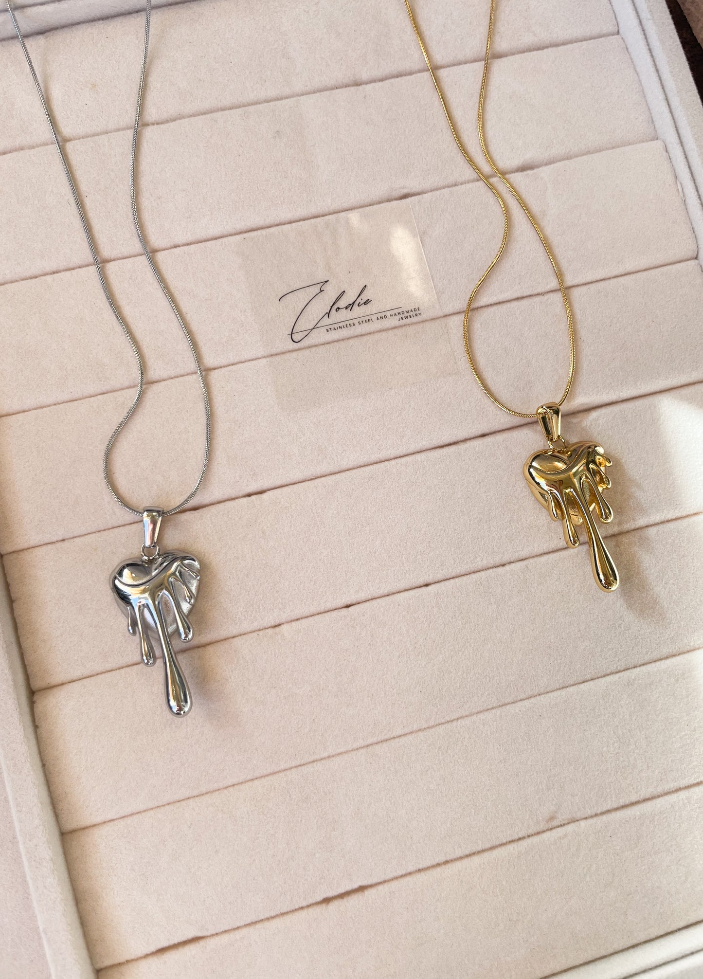 Колие с висулка сърце ''L'amour fondant''