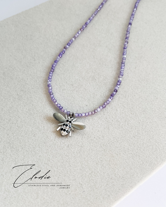 Колие ''Аbeille lavande''