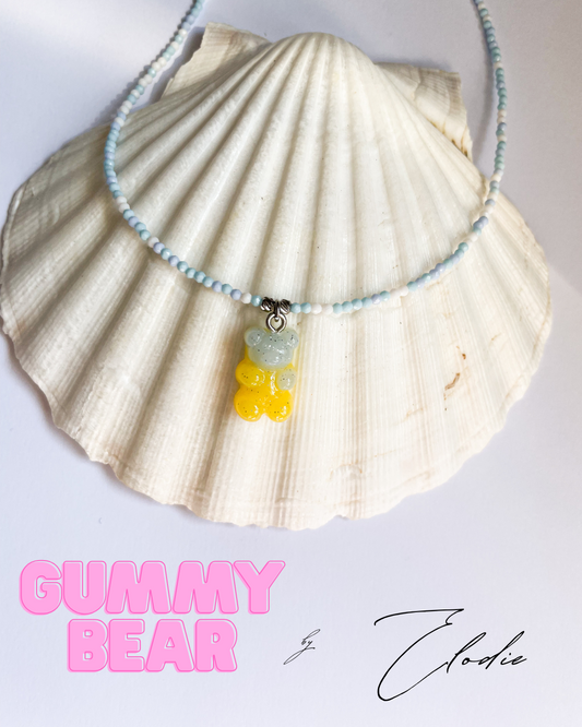 Колие с желирано мече ''Gummy bear blueberry and lemon''