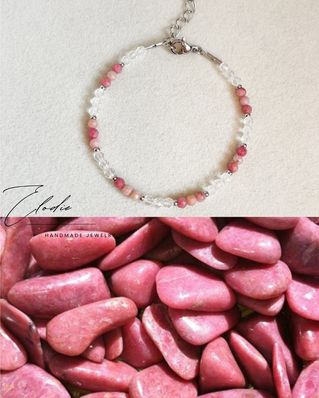 Гривна ''Rhodonite'' с родонит